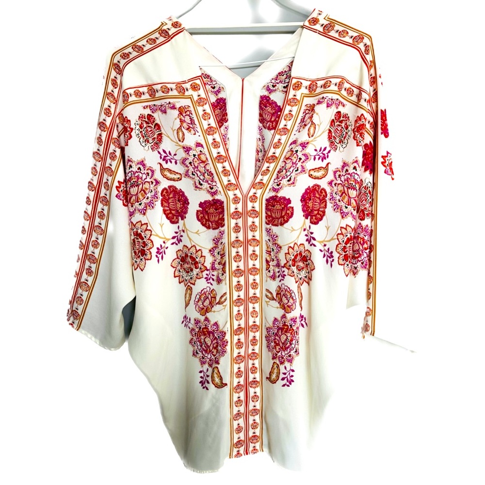 Bohemian Coachella Floral Cape Top